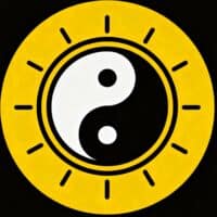 Depressionsbuch Sonne Yin-Yang Logo